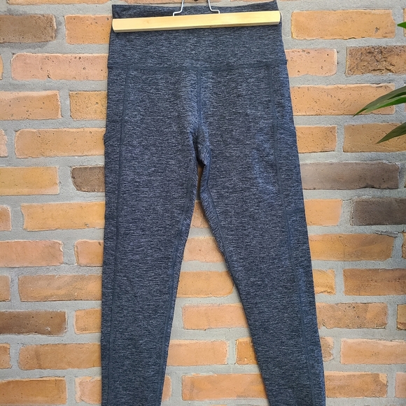 Aerie tights, Medium, dark grey with speckles - Picture 1 of 3